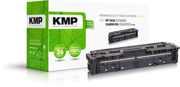 KMP H-T246B  schwarz Toner kompatibel zu HP 203A; Canon  054(CF540A;  3024C002)