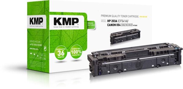 KMP H-T246C  cyan Toner kompatibel zu HP 203A; Canon  054(CF541A;  3023C002)