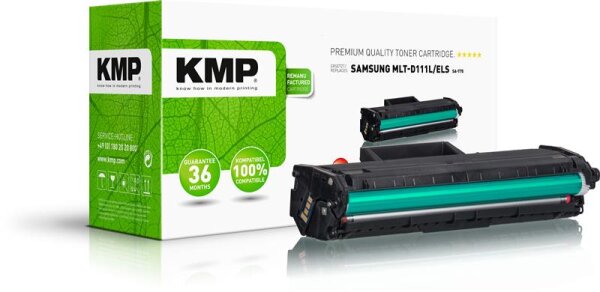 KMP SA-T75  schwarz Toner kompatibel zu SAMSUNG MLT-D111L (SU799A)