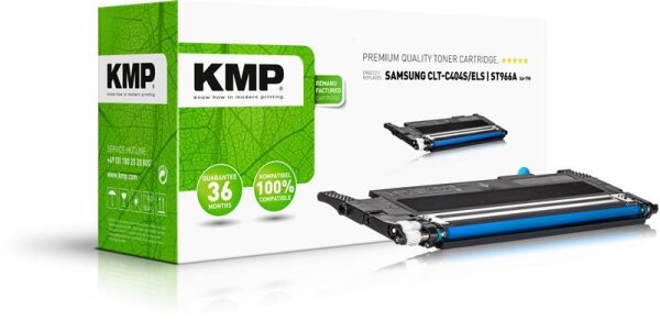 KMP SA-T90  cyan Toner kompatibel zu SAMSUNG CLT-C404S (ST966A)