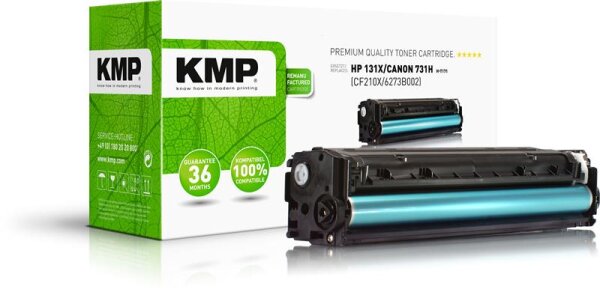 KMP H-T171  schwarz Toner kompatibel zu HP 131X; Canon  731H(CF210X;  6273B002)