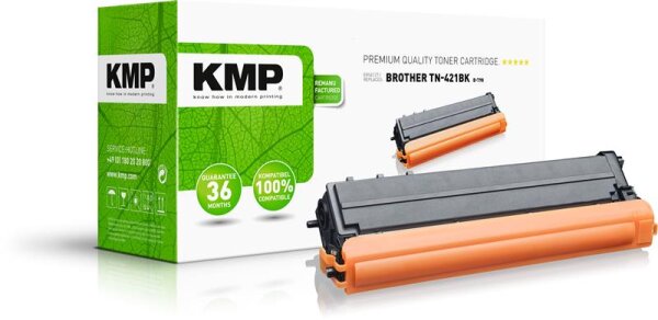 KMP B-T98  schwarz Toner kompatibel zu brother TN-421BK