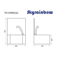 Handwaschbecken mit Kniebedienung