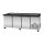 SNACK-Line, Kalte Theke, 5x GN1/1, Granit Star Galaxy schwarz, OHNE Glasaufbau 188x82x85.5