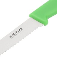 Hygiplas Tomatenmesser mit Wellenschliff 10cm grün