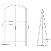 Olympia Straßentafel Metall schwarz