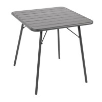 Bolero quadratischer Bistrotisch Stahl grau 70cm