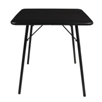 Bolero quadratischer Bistrotisch Stahl schwarz 70cm