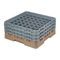 Cambro Gläserspülkorb beige mit 49 Fächern...