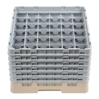 Cambro Gläserspülkorb beige mit 36 Fächern...